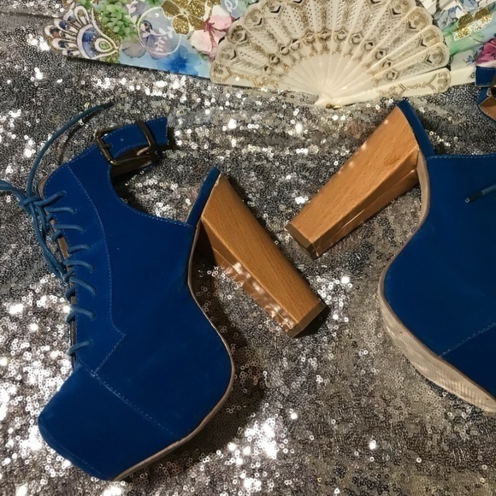 Platform Open Back Booties - image 2